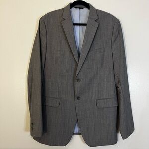 Banana Republic | Wool gray suit jacket/blazer Mens size 44L sport coat plaid